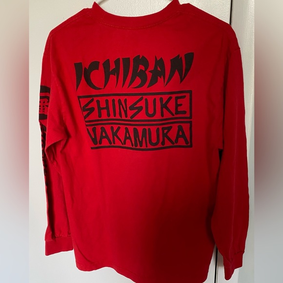 nWo Wrestling Cropped Tee w/ Strong style Japanese Sign Men’s M Unisex T-Shirt - Picture 3 of 5